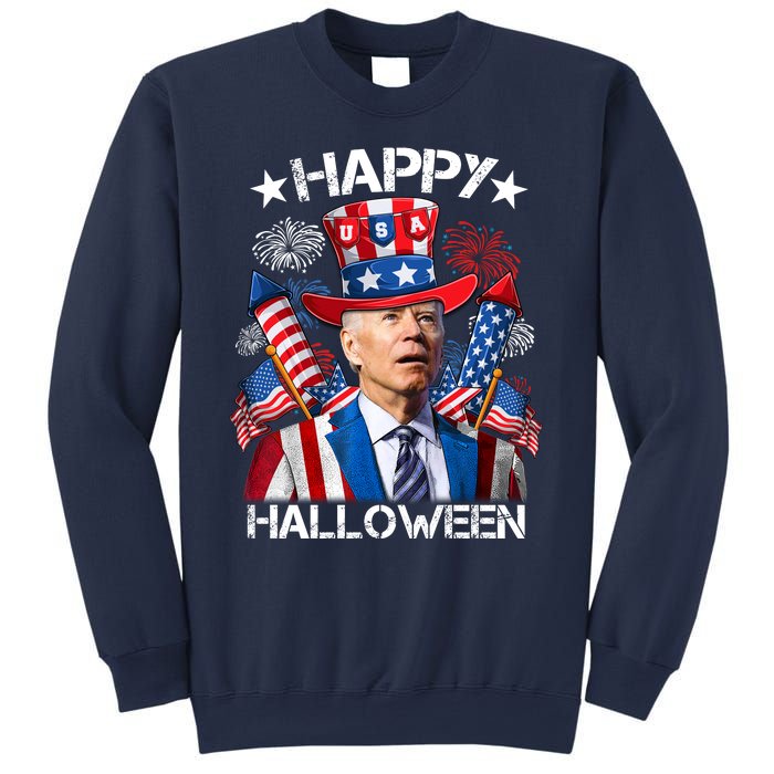 Funny Joe Biden 4th Of July Happy Halloween Firework Sweatshirt