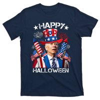 Funny Joe Biden 4th Of July Happy Halloween Firework T-Shirt