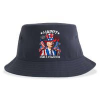 Funny Joe Biden 4th Of July Happy Halloween Firework Sustainable Bucket Hat