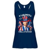 Funny Joe Biden 4th Of July Happy Halloween Firework Ladies Essential Flowy Tank