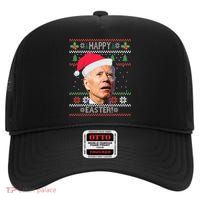 Funny Joe Biden Happy Easter Ugly Christmas High Crown Mesh Back Trucker Hat