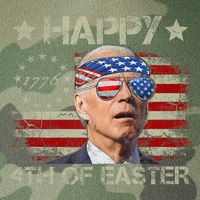 Funny Joe Biden 4th Of July Happy 4th Of Easter Us Flag Legacy Tie Dye Trucker Hat