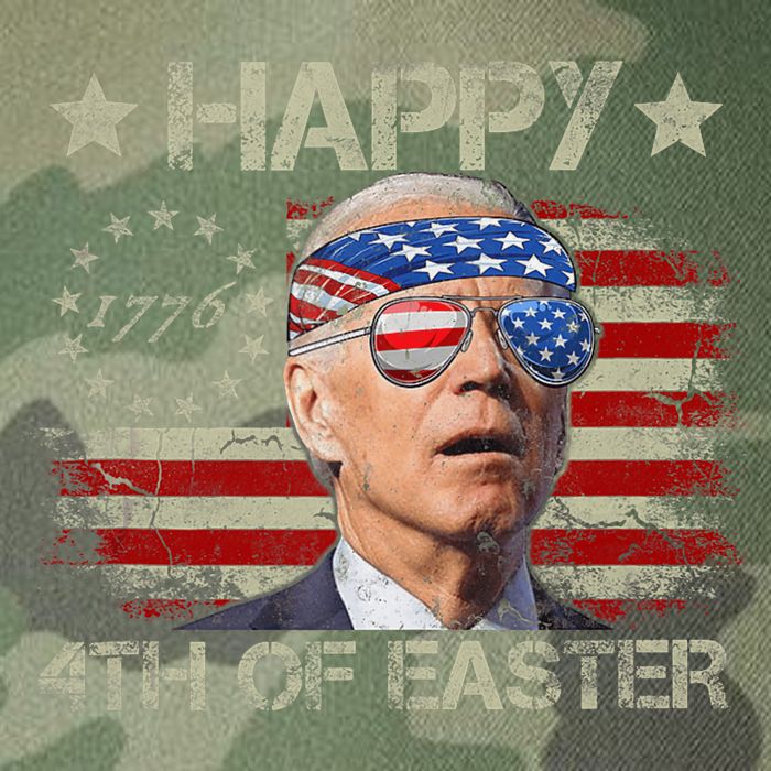Funny Joe Biden 4th Of July Happy 4th Of Easter Us Flag Legacy Tie Dye Trucker Hat