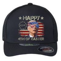Funny Joe Biden 4th Of July Happy 4th Of Easter Us Flag Flexfit Unipanel Trucker Cap