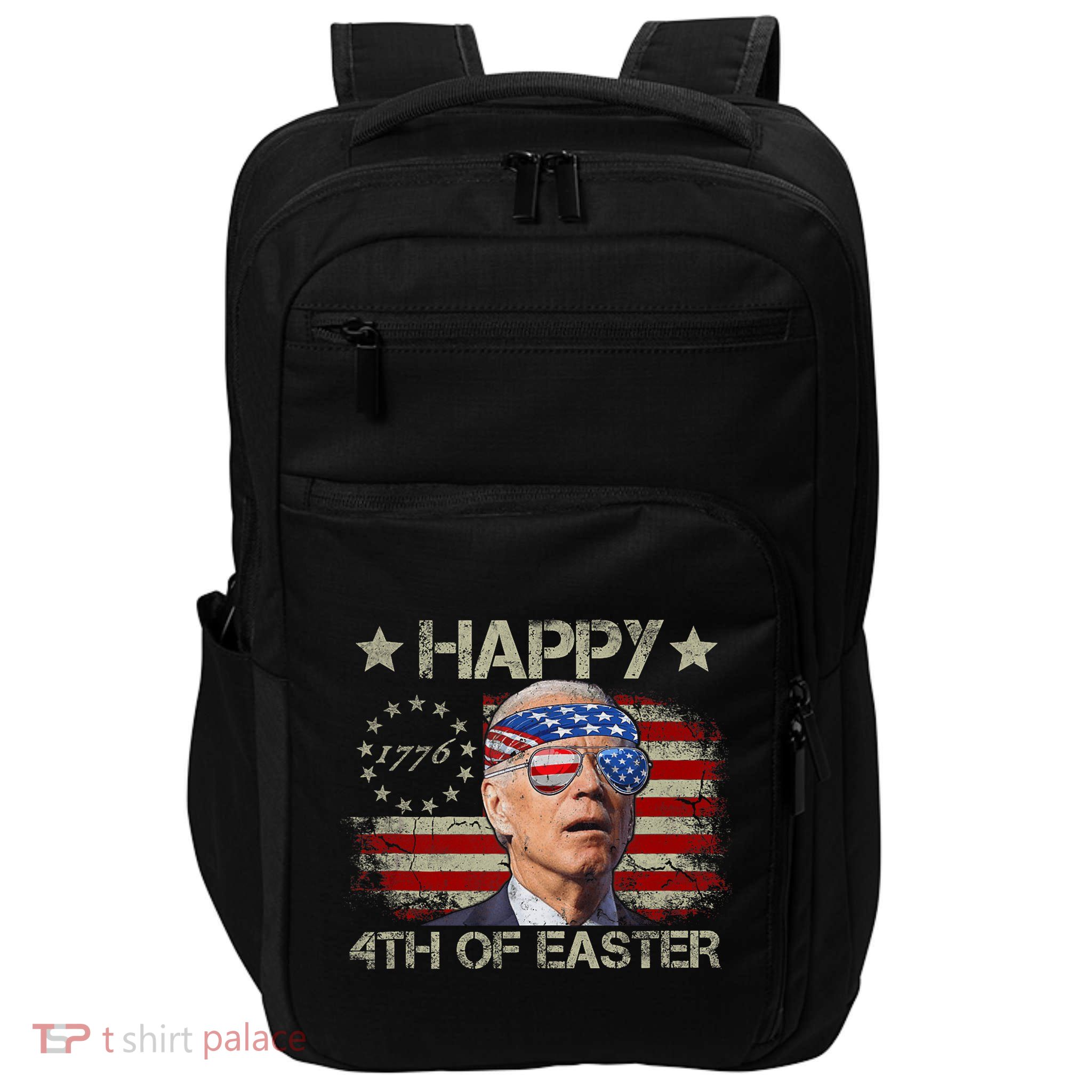 Funny Joe Biden 4th Of July Happy 4th Of Easter Us Flag Impact Tech Backpack
