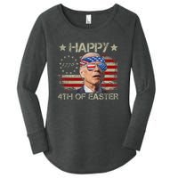 Funny Joe Biden 4th Of July Happy 4th Of Easter Us Flag Women's Perfect Tri Tunic Long Sleeve Shirt