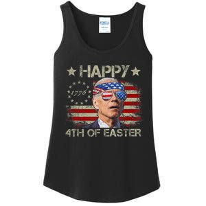 Funny Joe Biden 4th Of July Happy 4th Of Easter Us Flag Ladies Essential Tank