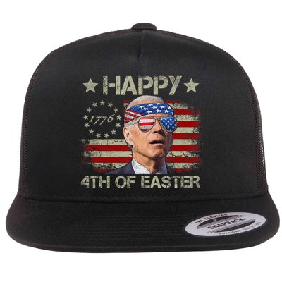 Funny Joe Biden 4th Of July Happy 4th Of Easter Us Flag Flatbill Hat