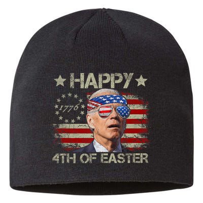 Funny Joe Biden 4th Of July Happy 4th Of Easter Us Flag Sustainable Beanie