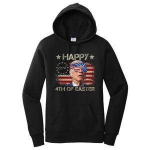 Funny Joe Biden 4th Of July Happy 4th Of Easter Us Flag Women's Pullover Hoodie