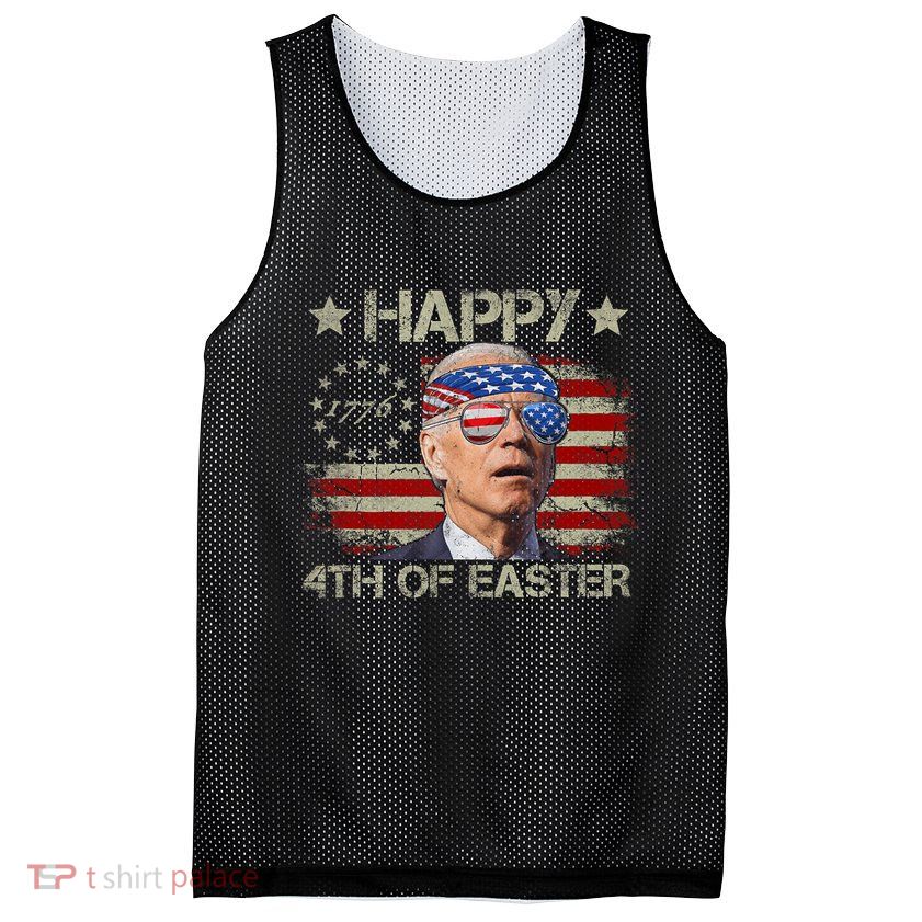 Funny Joe Biden 4th Of July Happy 4th Of Easter Us Flag Mesh Reversible Basketball Jersey Tank