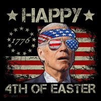 Funny Joe Biden 4th Of July Happy 4th Of Easter Us Flag Youth Performance Sprint T-Shirt