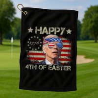 Funny Joe Biden 4th Of July Happy 4th Of Easter Us Flag Golf Towel