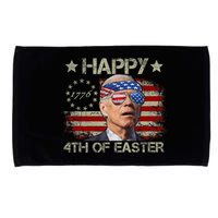 Funny Joe Biden 4th Of July Happy 4th Of Easter Us Flag Microfiber Hand Towel