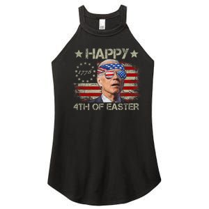 Funny Joe Biden 4th Of July Happy 4th Of Easter Us Flag Women's Perfect Tri Rocker Tank