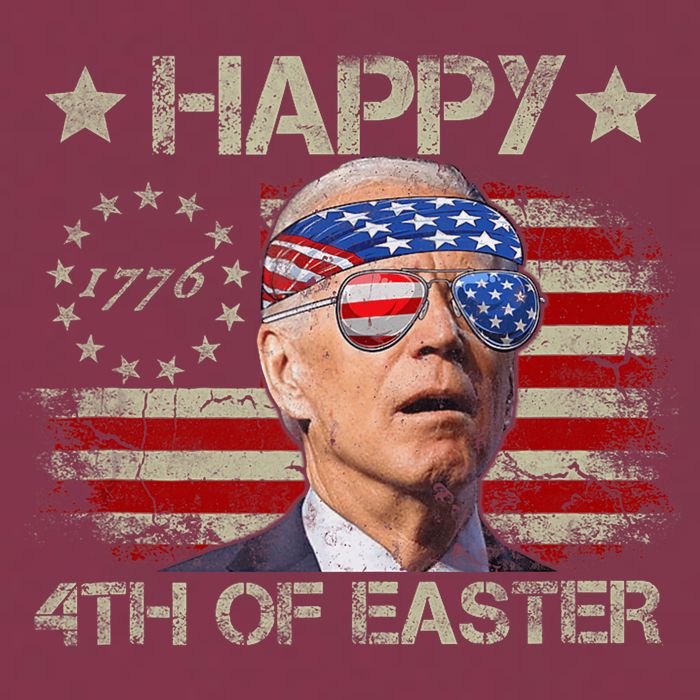 Funny Joe Biden 4th Of July Happy 4th Of Easter Us Flag 16oz Travel Tumbler