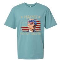 Funny Joe Biden 4th Of July Happy 4th Of Easter Us Flag Sueded Cloud Jersey T-Shirt