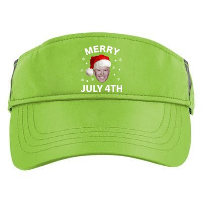 Funny Joe Biden Merry Christmas In July 4th Gift Adult Drive Performance Visor