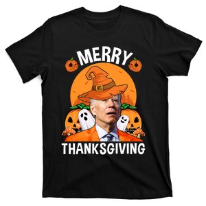 Funny Joe Biden Happy Halloween Shirt Merry Thanksgiving T-Shirt