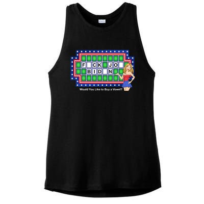 F Joe Biden Funny Anti Biden Ladies PosiCharge Tri-Blend Wicking Tank