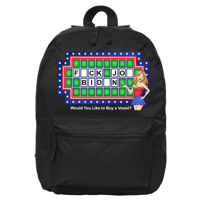 F Joe Biden Funny Anti Biden 16 in Basic Backpack