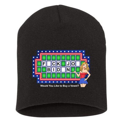 F Joe Biden Funny Anti Biden Short Acrylic Beanie