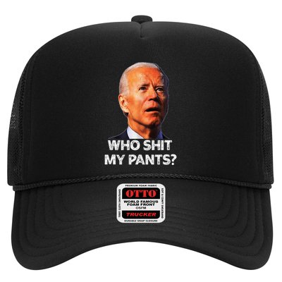 Funny Joe Biden Idiot Republican Who Shi.T My Pants Politics Trucker Hat