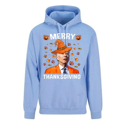 Funny Joe Biden Happy Halloween Shirt Merry Thanksgiving Unisex Surf Hoodie