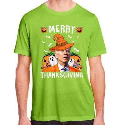 Funny Joe Biden Happy Halloween Shirt Merry Thanksgiving Adult ChromaSoft Performance T-Shirt