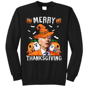 Funny Joe Biden Happy Halloween Shirt Merry Thanksgiving Sweatshirt