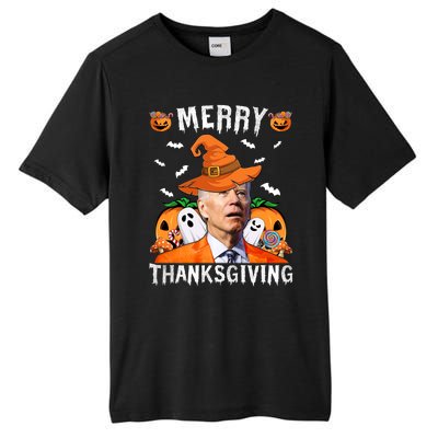 Funny Joe Biden Happy Halloween Shirt Merry Thanksgiving Tall Fusion ChromaSoft Performance T-Shirt