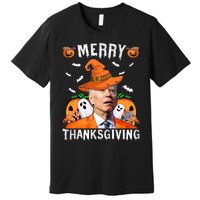 Funny Joe Biden Happy Halloween Shirt Merry Thanksgiving Premium T-Shirt