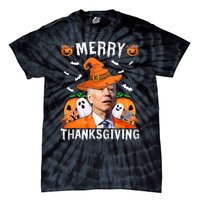 Funny Joe Biden Happy Halloween Shirt Merry Thanksgiving Tie-Dye T-Shirt