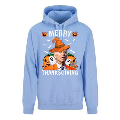 Funny Joe Biden Happy Halloween Shirt Merry Thanksgiving Unisex Surf Hoodie