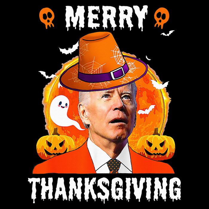 Funny Joe Biden Confused Merry Thanksgiving For Halloween 16 in Basic Backpack