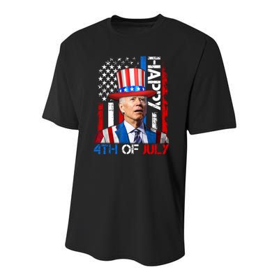 Funny Joe Biden 4th Of July Firework Independence Day Youth Performance Sprint T-Shirt