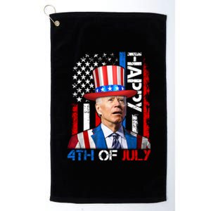 Funny Joe Biden 4th Of July Firework Independence Day Platinum Collection Golf Towel