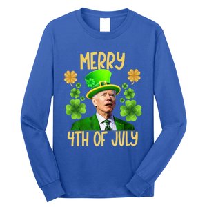 Funny Joe Biden St Patricks Day Merry 4th Of July Sarcastic Great Gift Long Sleeve Shirt