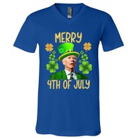 Funny Joe Biden St Patricks Day Merry 4th Of July Sarcastic Great Gift V-Neck T-Shirt