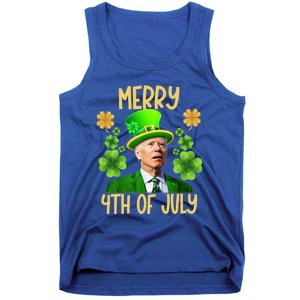 Funny Joe Biden St Patricks Day Merry 4th Of July Sarcastic Great Gift Tank Top