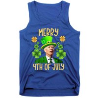 Funny Joe Biden St Patricks Day Merry 4th Of July Sarcastic Great Gift Tank Top