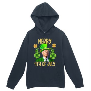 Funny Joe Biden St Patricks Day Merry 4th Of July Sarcastic Great Gift Urban Pullover Hoodie