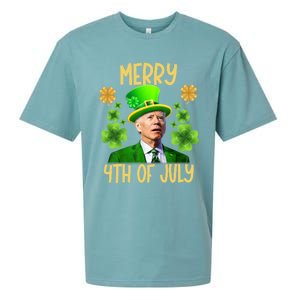 Funny Joe Biden St Patricks Day Merry 4th Of July Sarcastic Great Gift Sueded Cloud Jersey T-Shirt