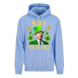 Funny Joe Biden St Patricks Day Merry 4th Of July Sarcastic Great Gift Unisex Surf Hoodie