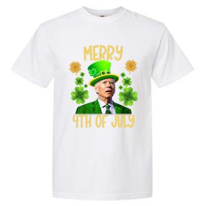 Funny Joe Biden St Patricks Day Merry 4th Of July Sarcastic Great Gift Garment-Dyed Heavyweight T-Shirt