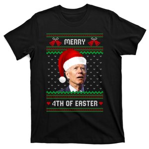 Funny Joe Biden Merry 4th Of Easter Ugly Christmas Sweater T-Shirt