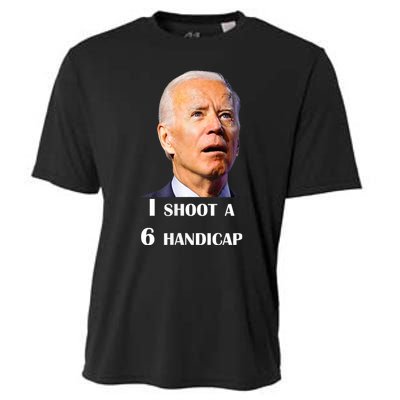 Funny Joe Biden I Shoot A 6 Handicap In Golf Debate 2024 Cooling Performance Crew T-Shirt