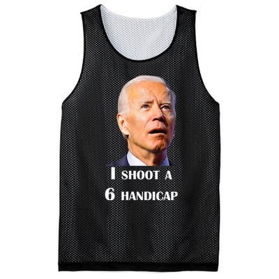 Funny Joe Biden I Shoot A 6 Handicap In Golf Debate 2024 Mesh Reversible Basketball Jersey Tank