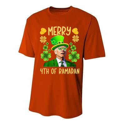 Funny Joe Biden St Patricks Day Merry 4th Of Ramadan Gift Performance Sprint T-Shirt