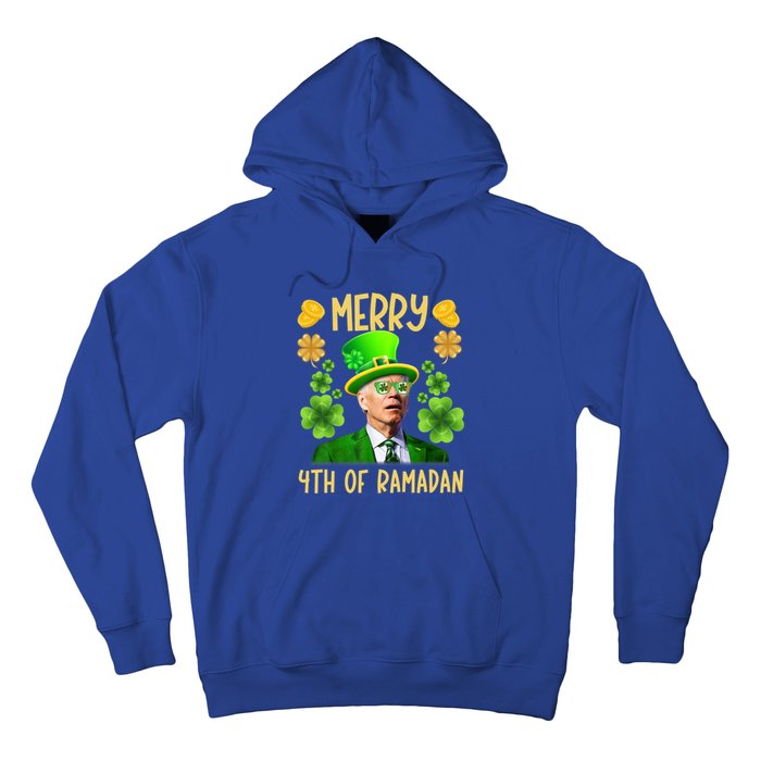 Funny Joe Biden St Patricks Day Merry 4th Of Ramadan Gift Hoodie